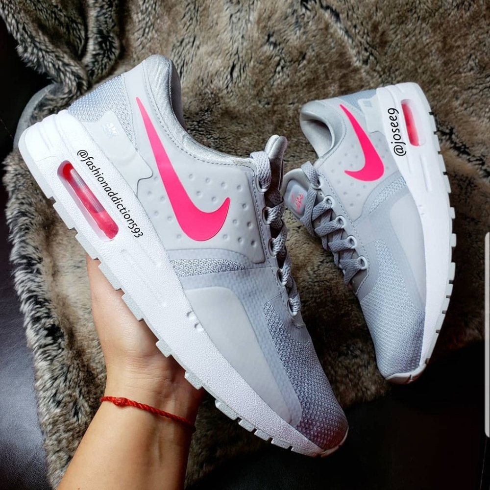 NWT Nike Air Max Zero Essential gray neon pink - Picture 3 of 5